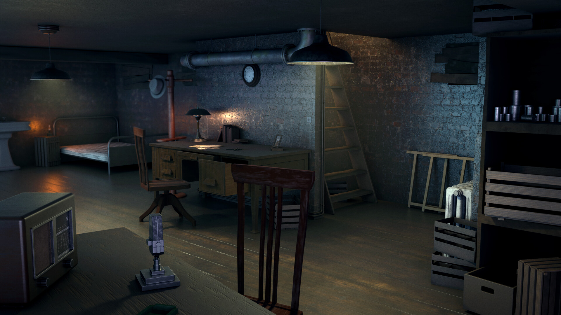 ArtStation Basement WW2