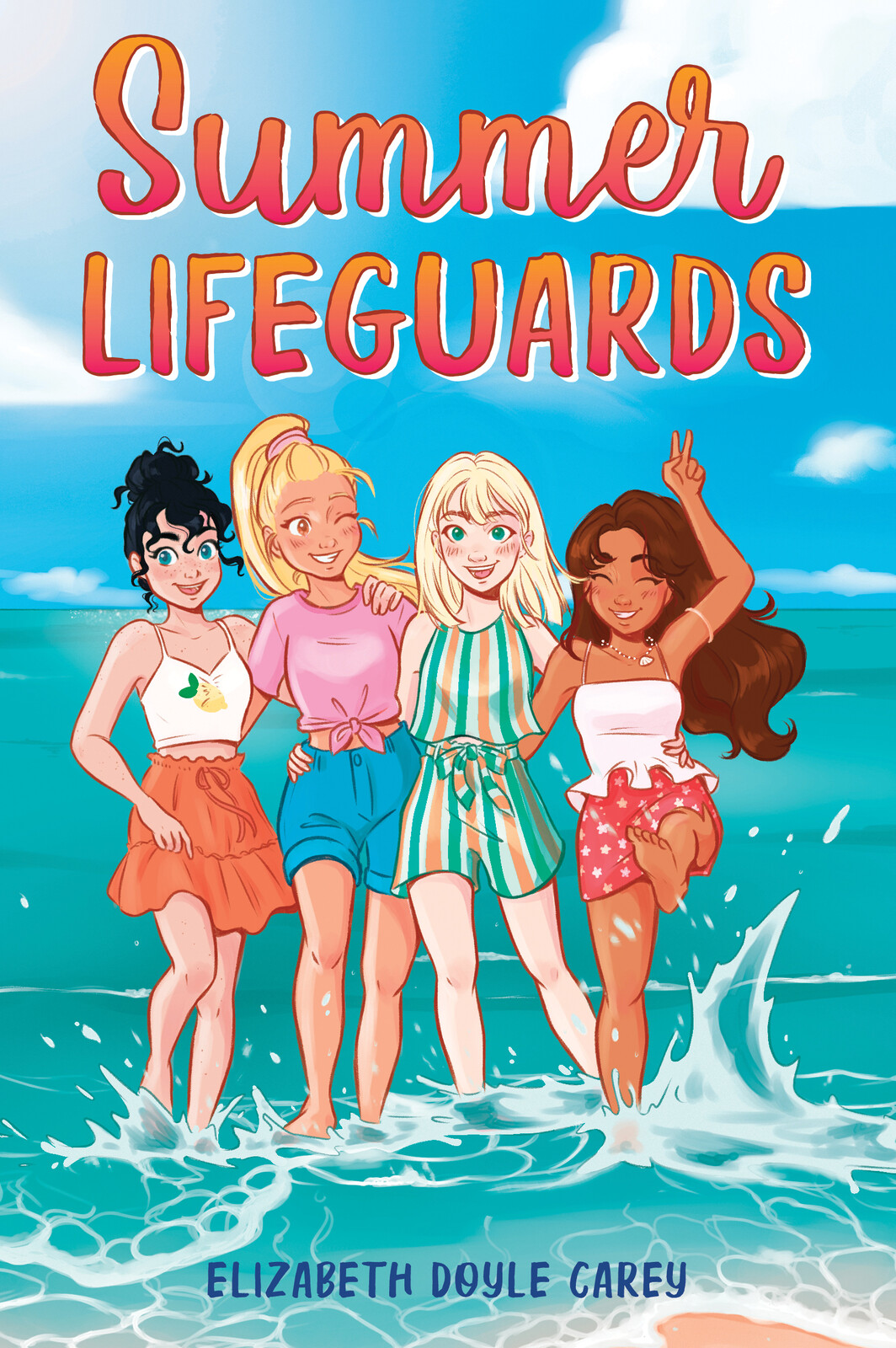 Cover for SUMMER LIFEGUARDS (2021).
Written by Elizabeth Doyle Carey.