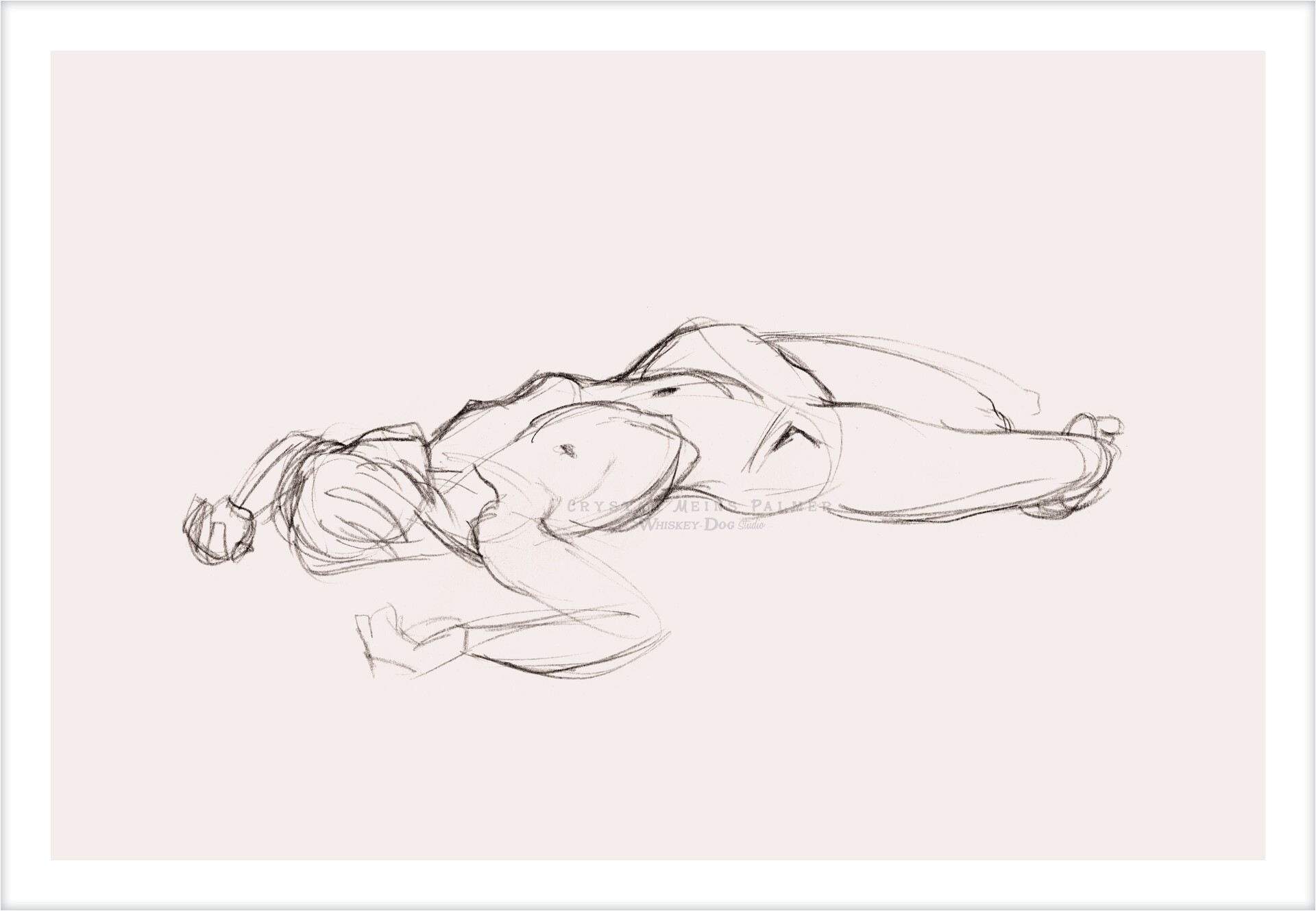 ArtStation - Gesture Drawing of Nude Woman Lying Down with Hip Up