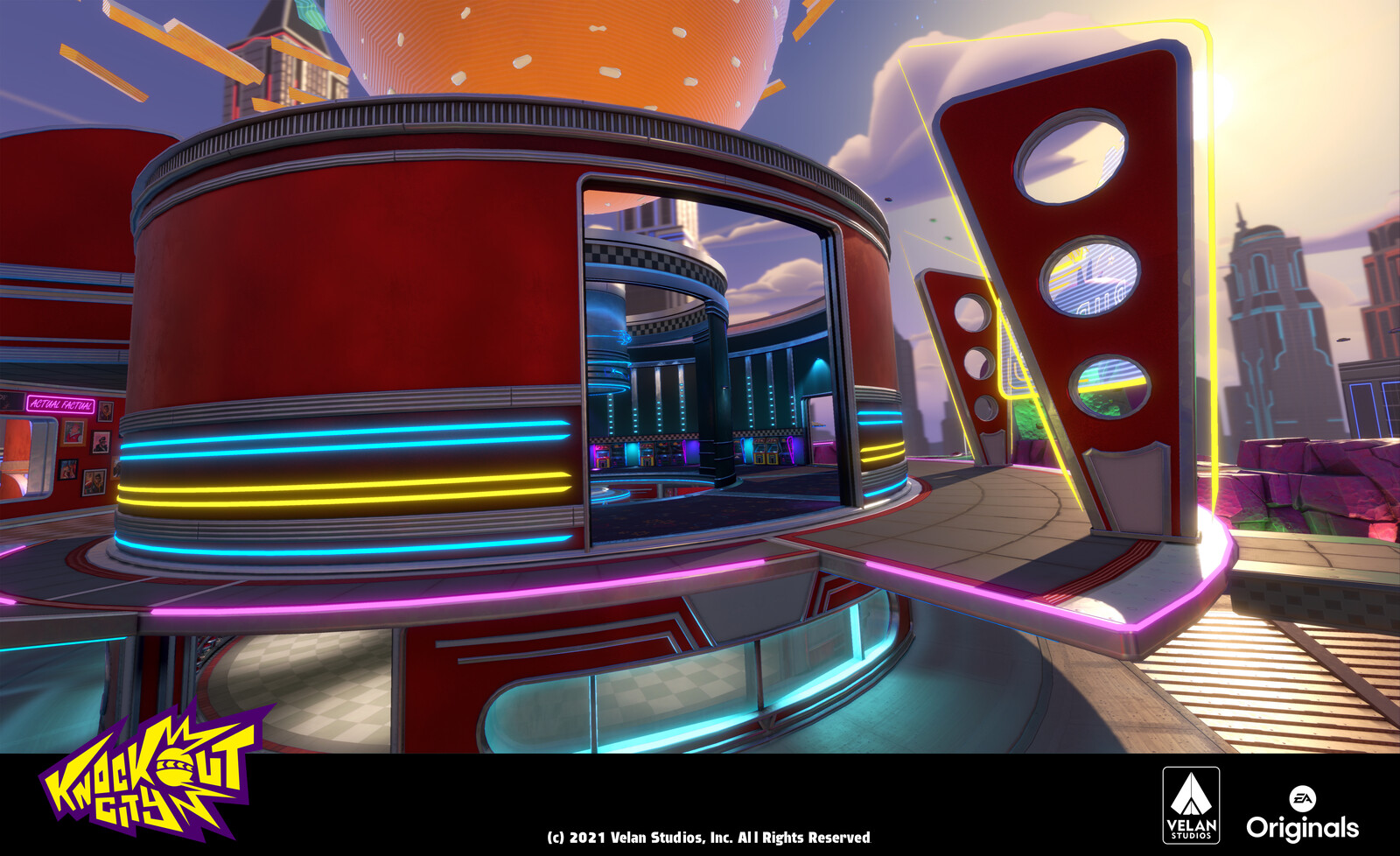 Upper Diner in Galaxy Burger - Worked on this area with Erik McKenney and Michael Andrews