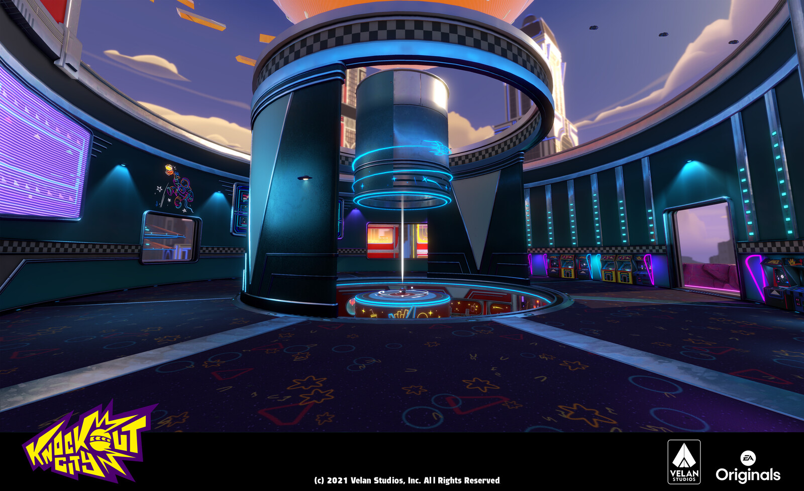 Arcade in Galaxy Burger