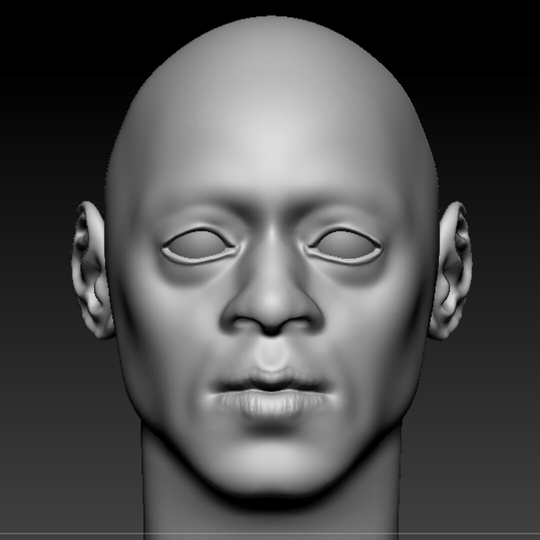 ArtStation Male face anatomy test