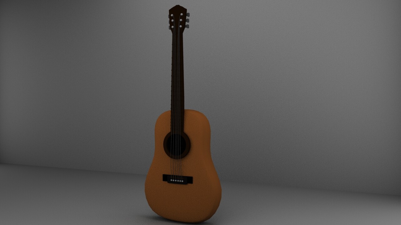ArtStation Simple Guitar Model