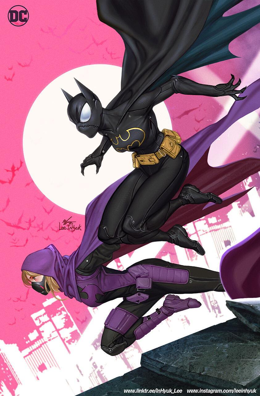 BATGIRLS #1 (masked version: Two variant covers connect into one image)