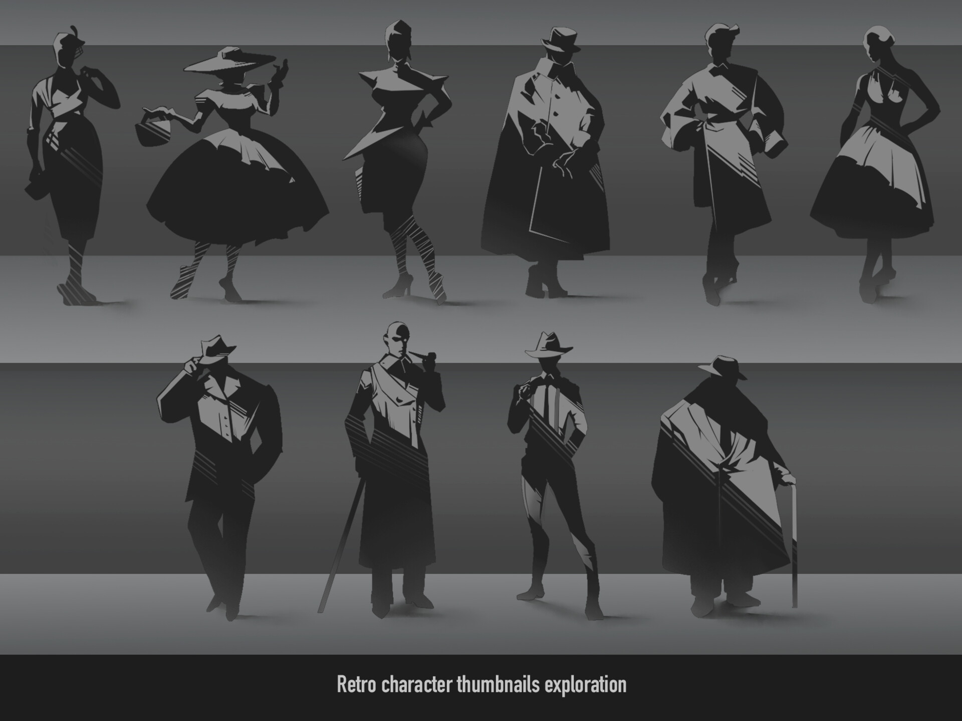 ArtStation - Retro Character Thumbnails Exploration