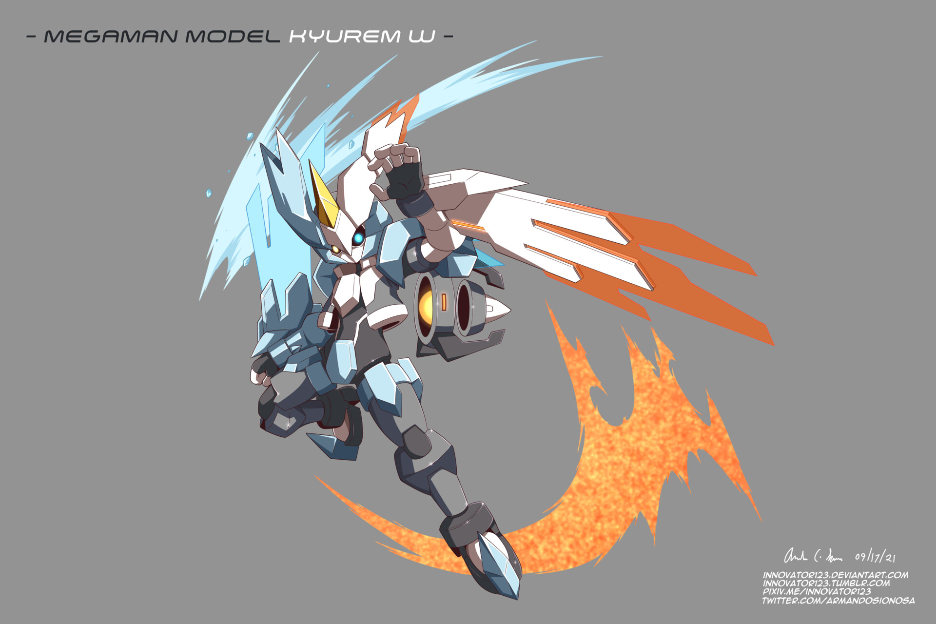 ArtStation - Mega Man Model Kyurem W
