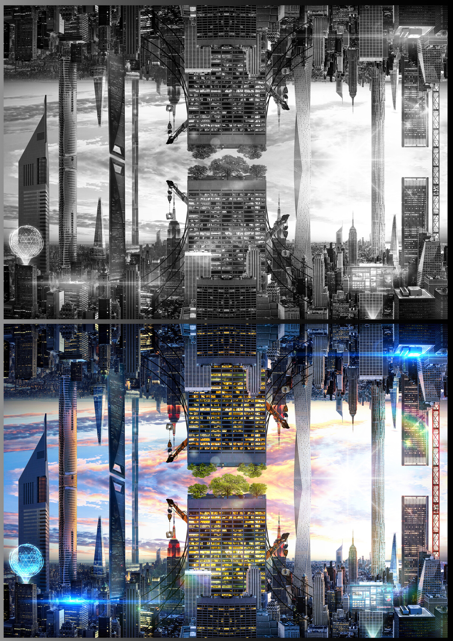 ArtStation - Upside Down ( Neo New York Year 2200 )