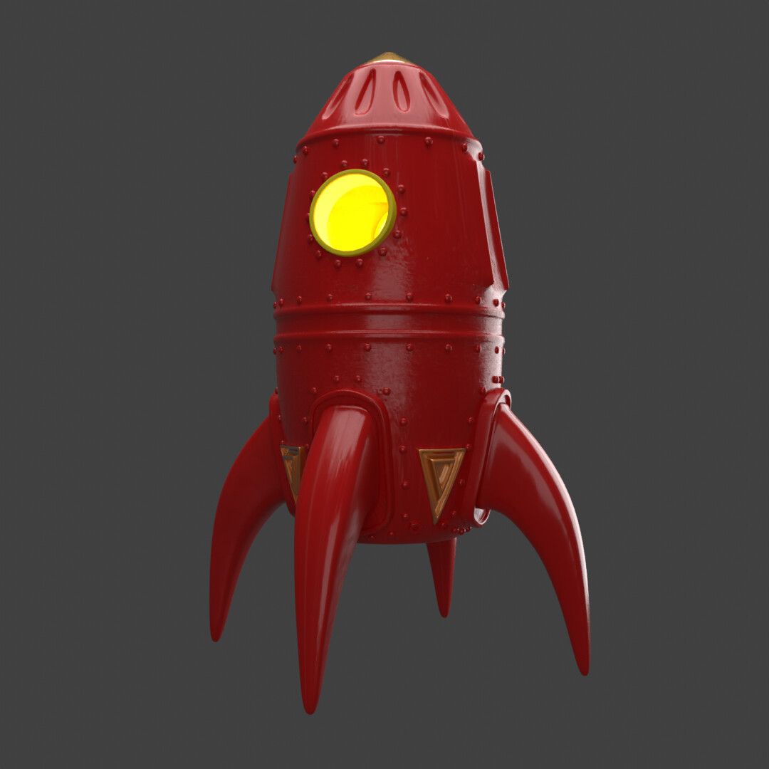 Red rocket ship toy outlet
