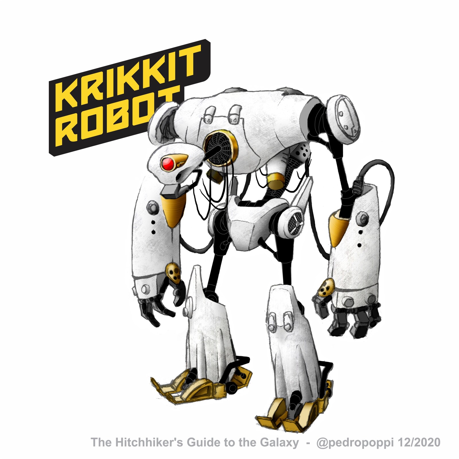 Pedro Poppi The Hitchhiker's Guide to the Galaxy Krikkit Robot