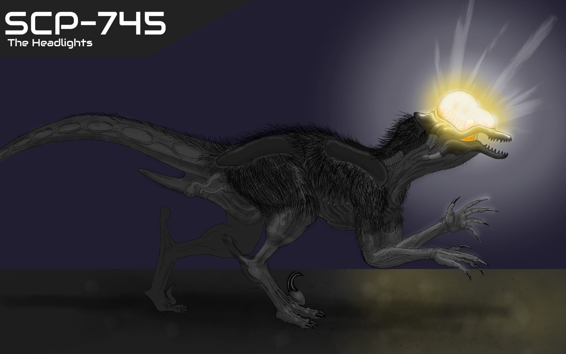 So today I decided to draw 'SCP-966' This creature gives me the
