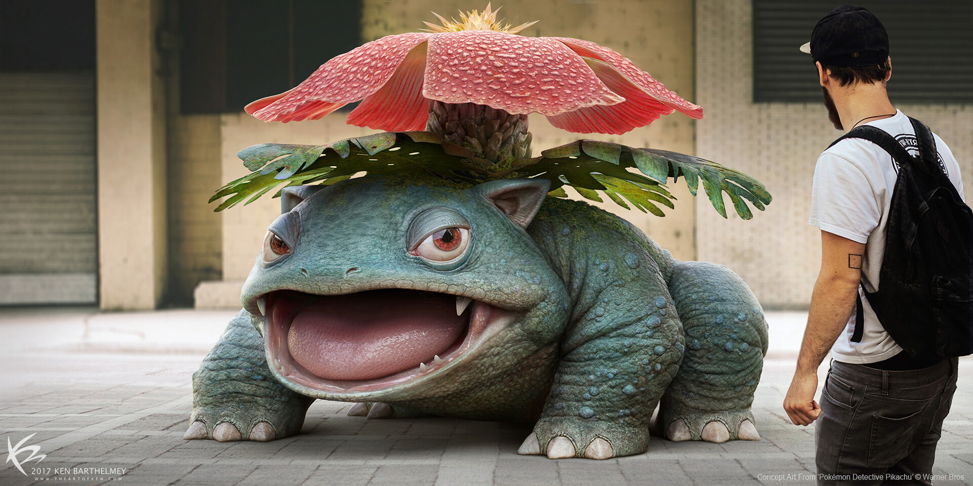 Detective pikachu online pokemon in backpack