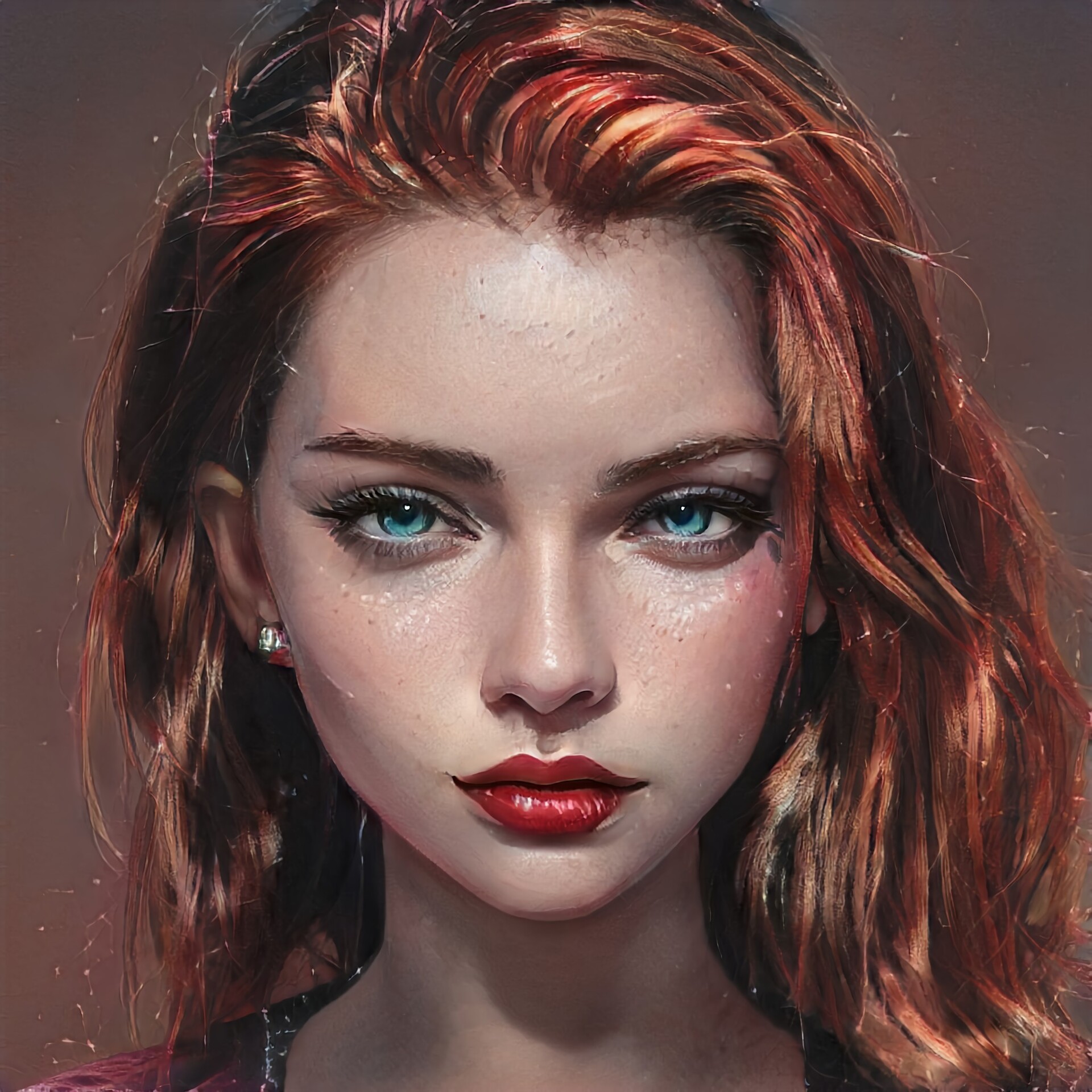 ArtStation - The Lady with the Fiery Hair