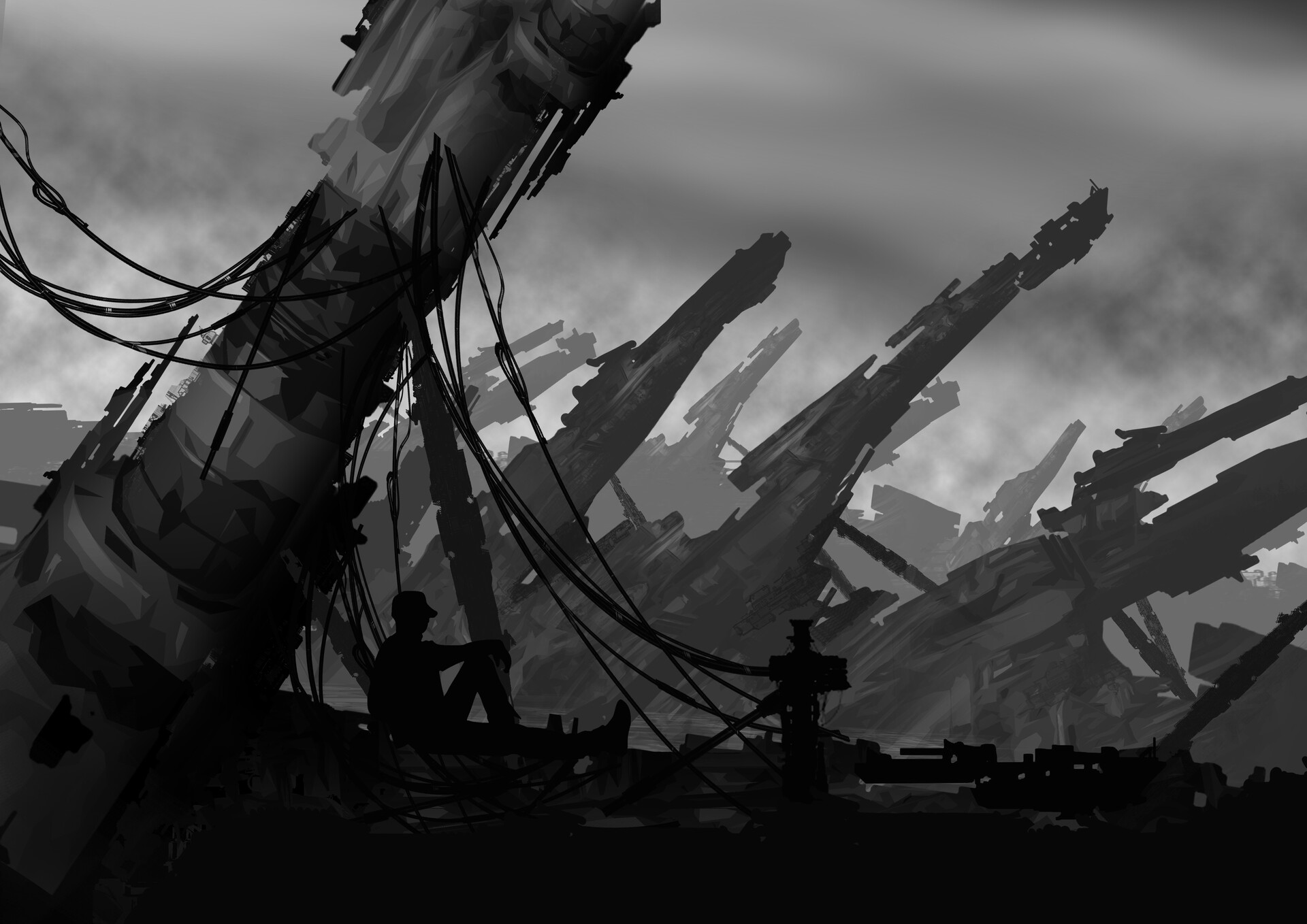 ArtStation environments concepts 'Broken City'
