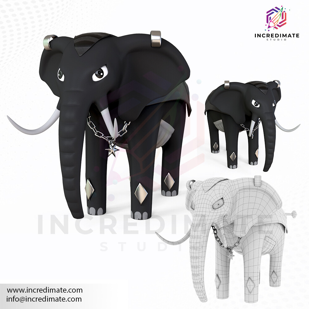 3d model of elephant