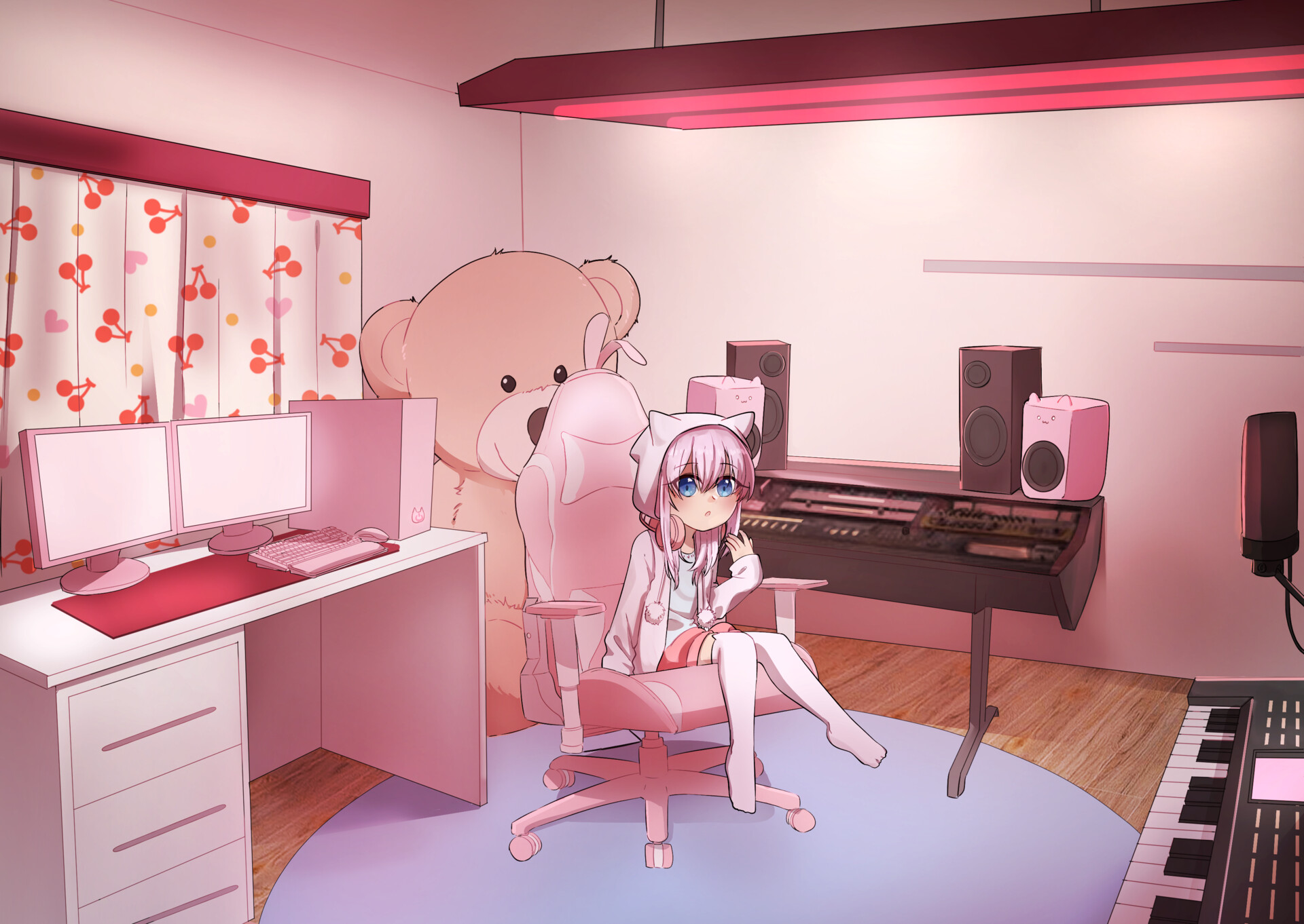 ArtStation - Kawaii Room Anime Girl