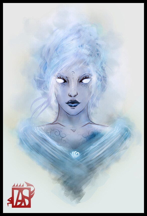 "From atop their sky kingdoms within their pure-white cloud palaces, the Sky Djinn laugh and dance to raucous storm and thunder"