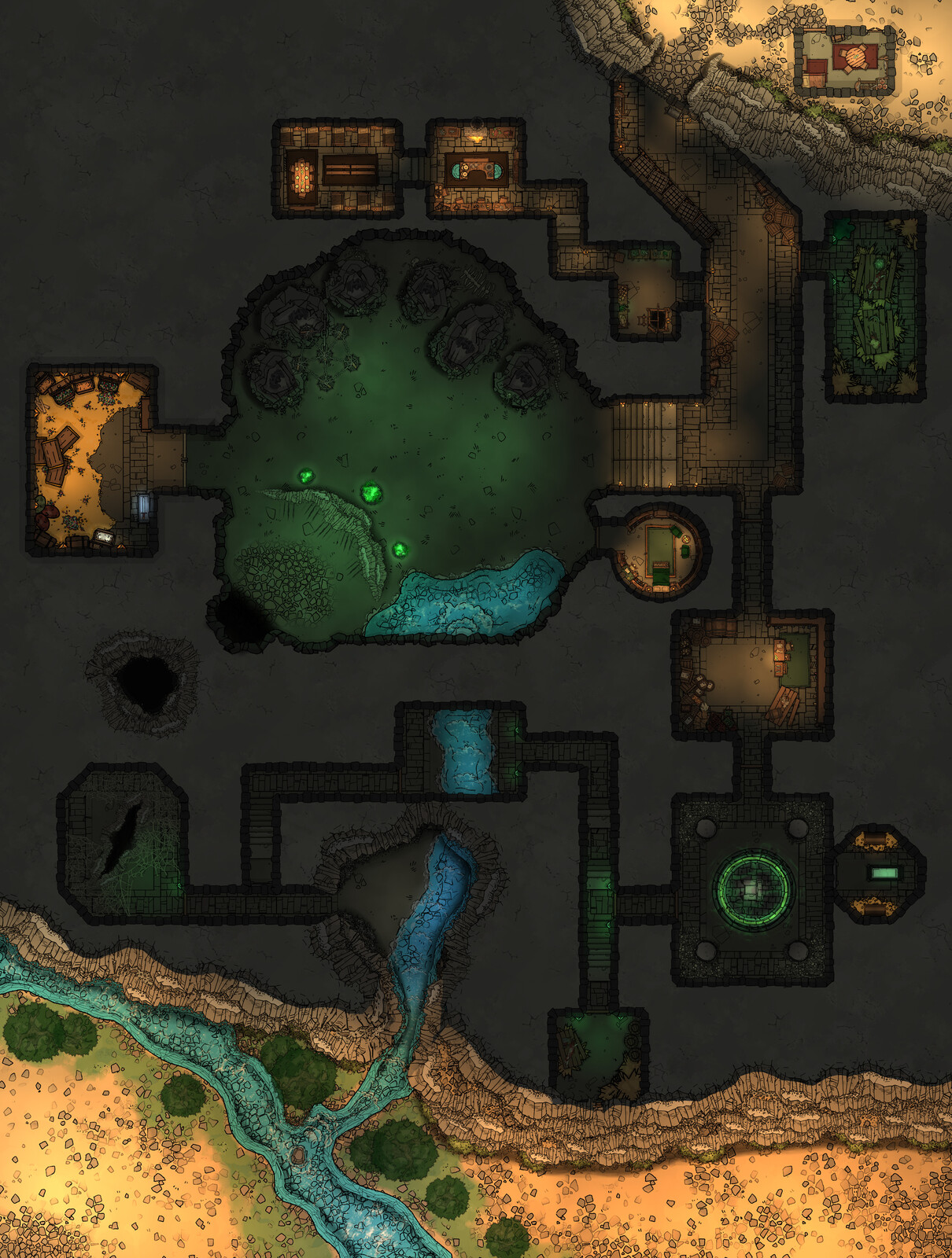 Lair of the Green Wyrm [62 x 82]
