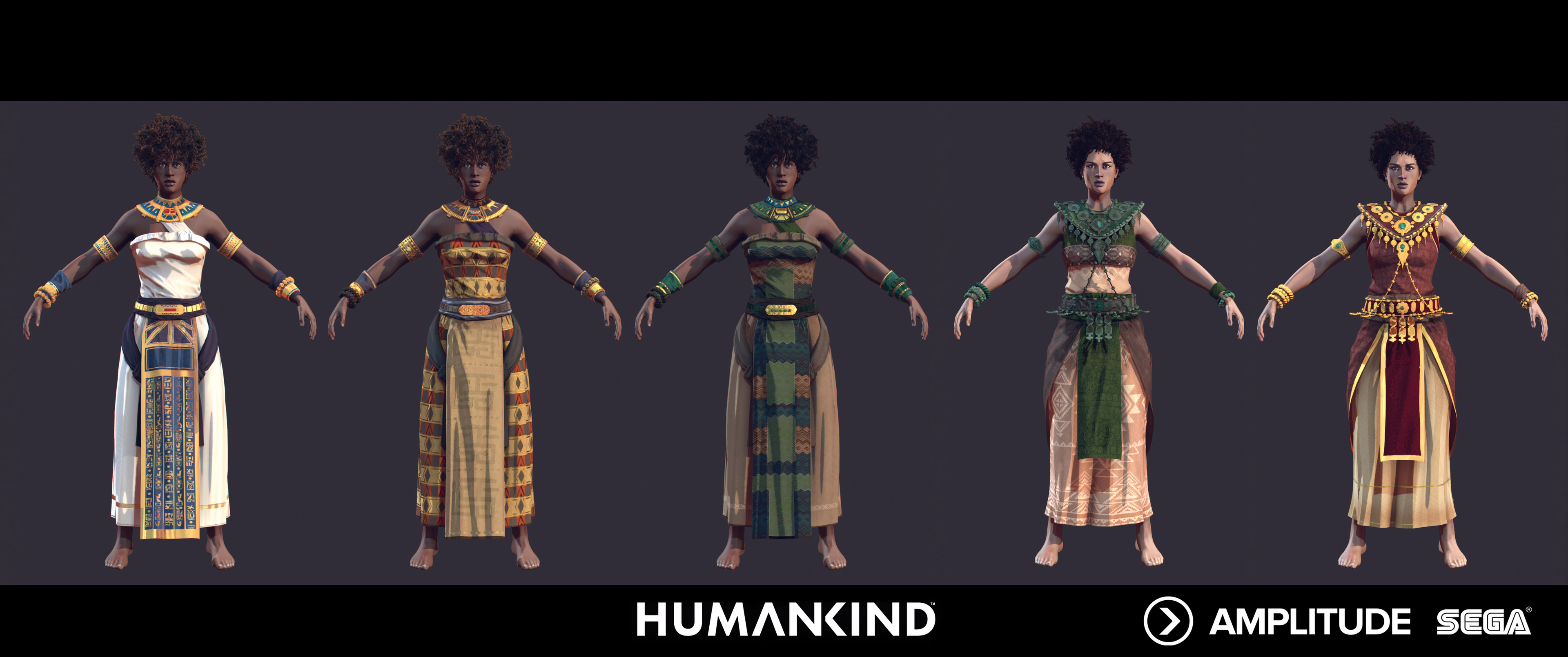Costume Egyptian / Nubian / Olmec / Aztec / Khmer