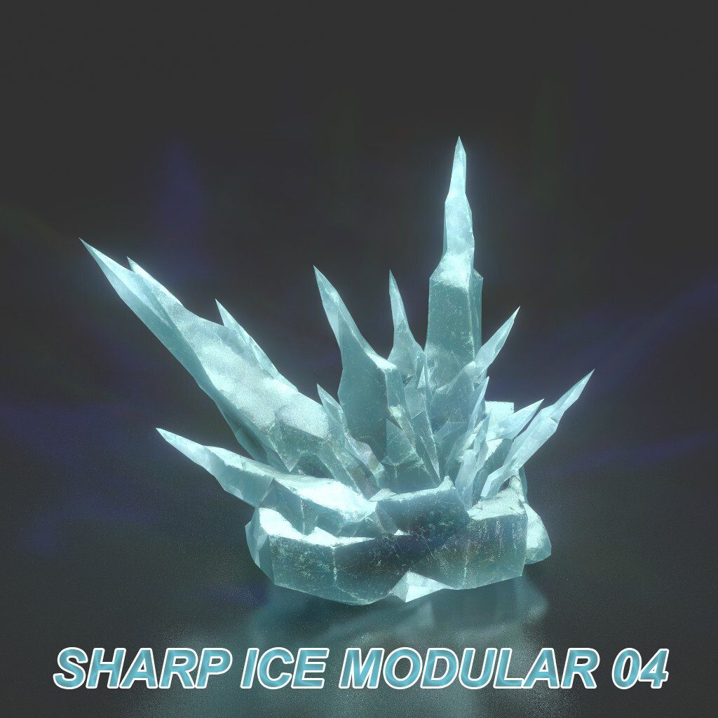 3D Models by 3D Landscape - Low poly Sharp Ice Modular 210921