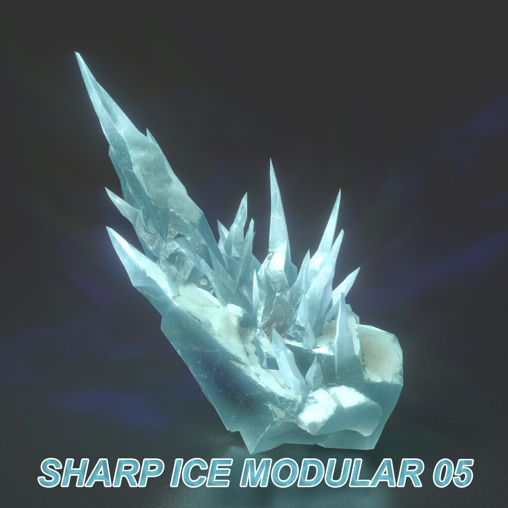 3D Models by 3D Landscape - Low poly Sharp Ice Modular 210921