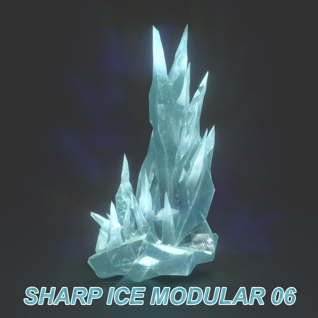 3D Models by 3D Landscape - Low poly Sharp Ice Modular 210921
