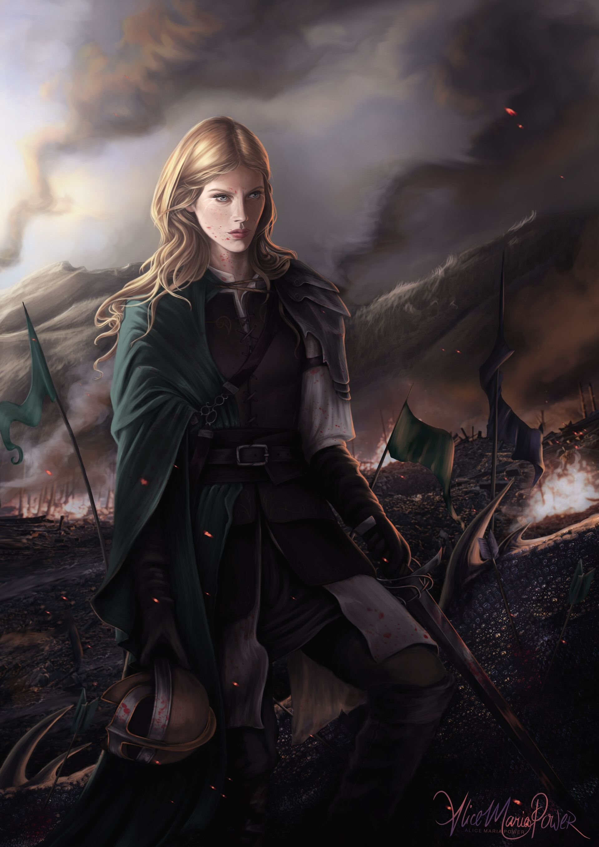 ArtStation - Eowyn shieldmaiden of Rohan