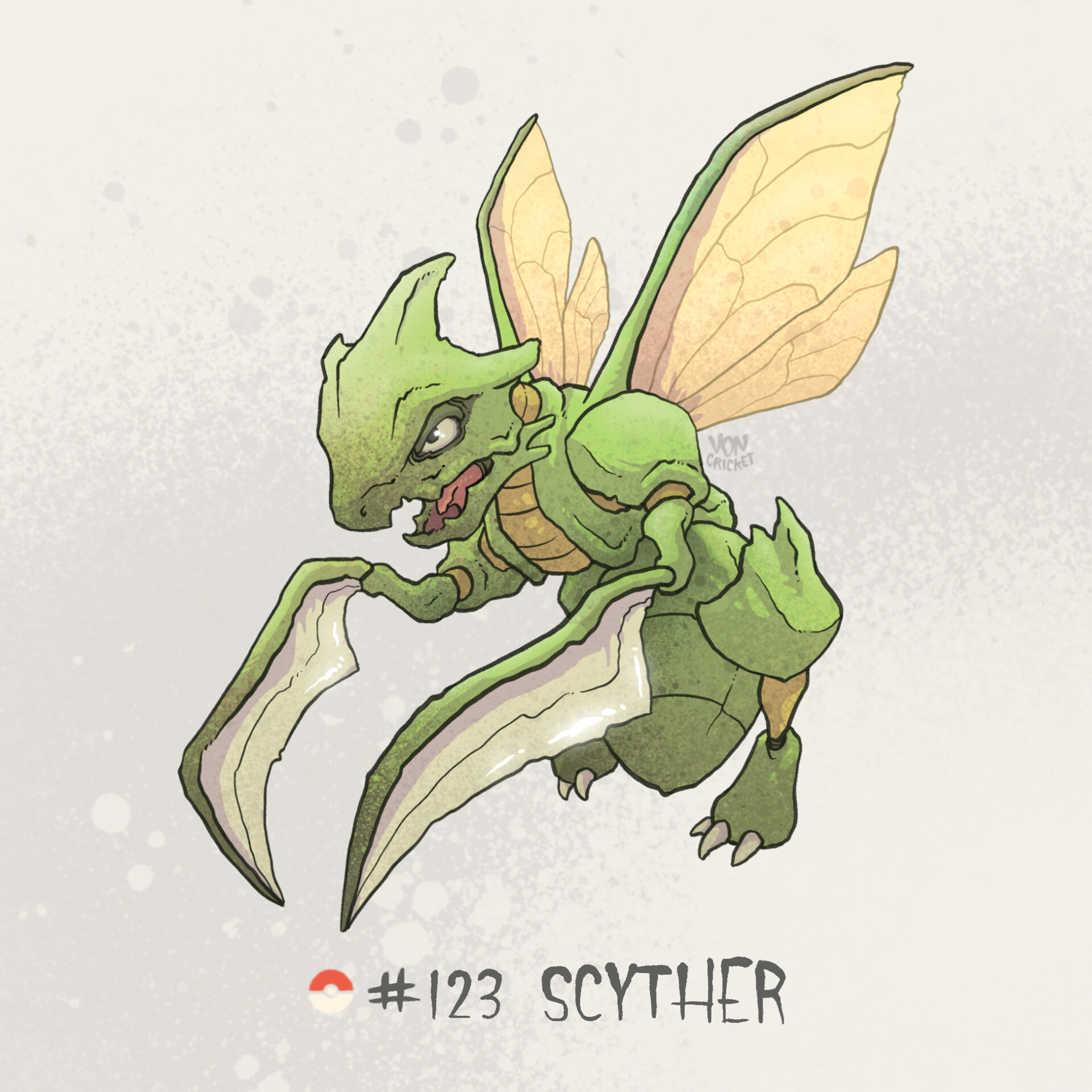 Scyther - #123 -  Pokédex