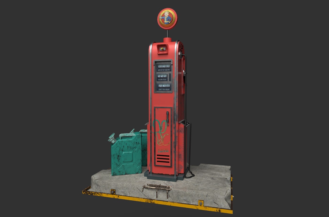 ArtStation Gas Pump Fallout