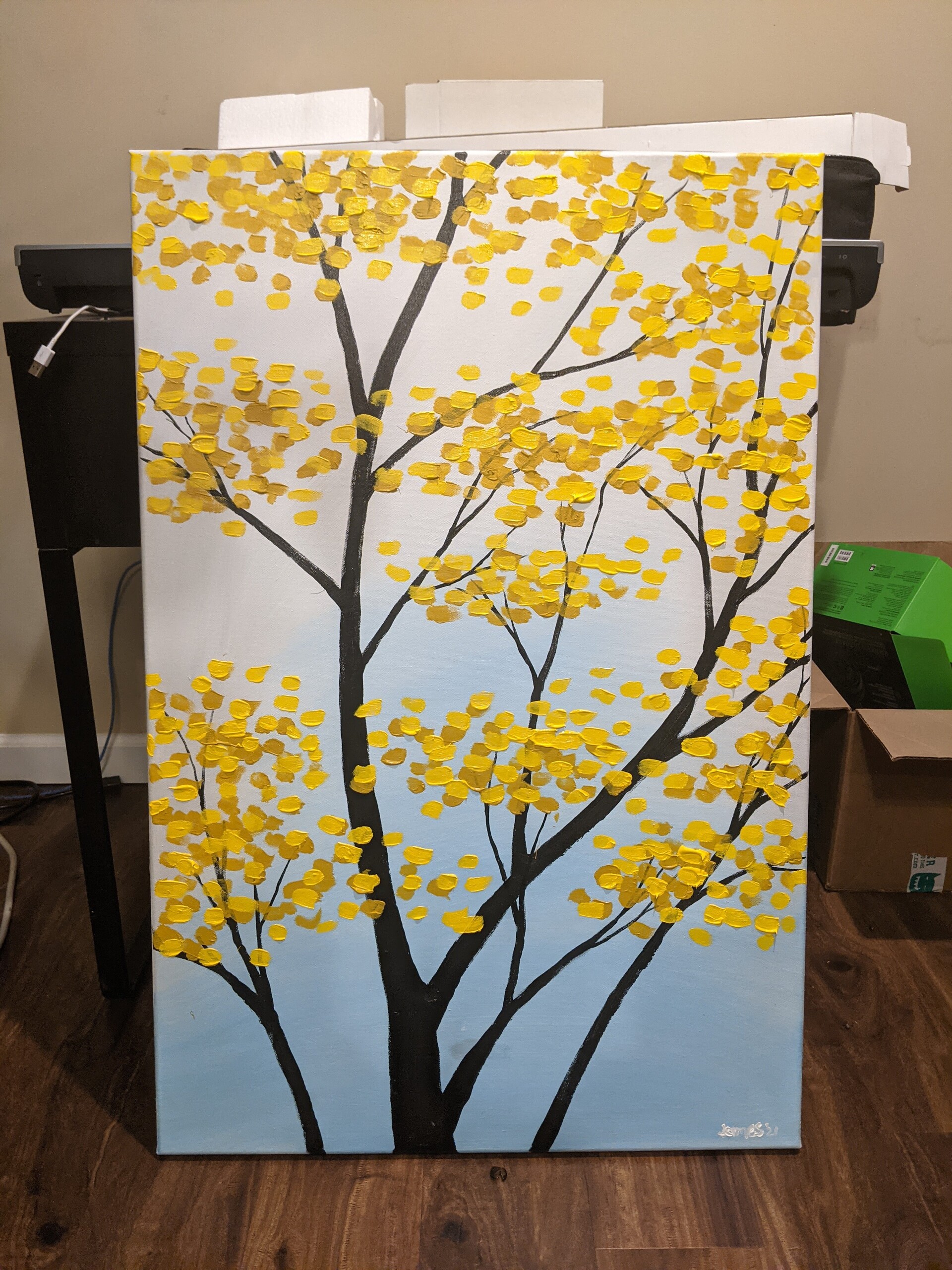 Yellow painting ideas store