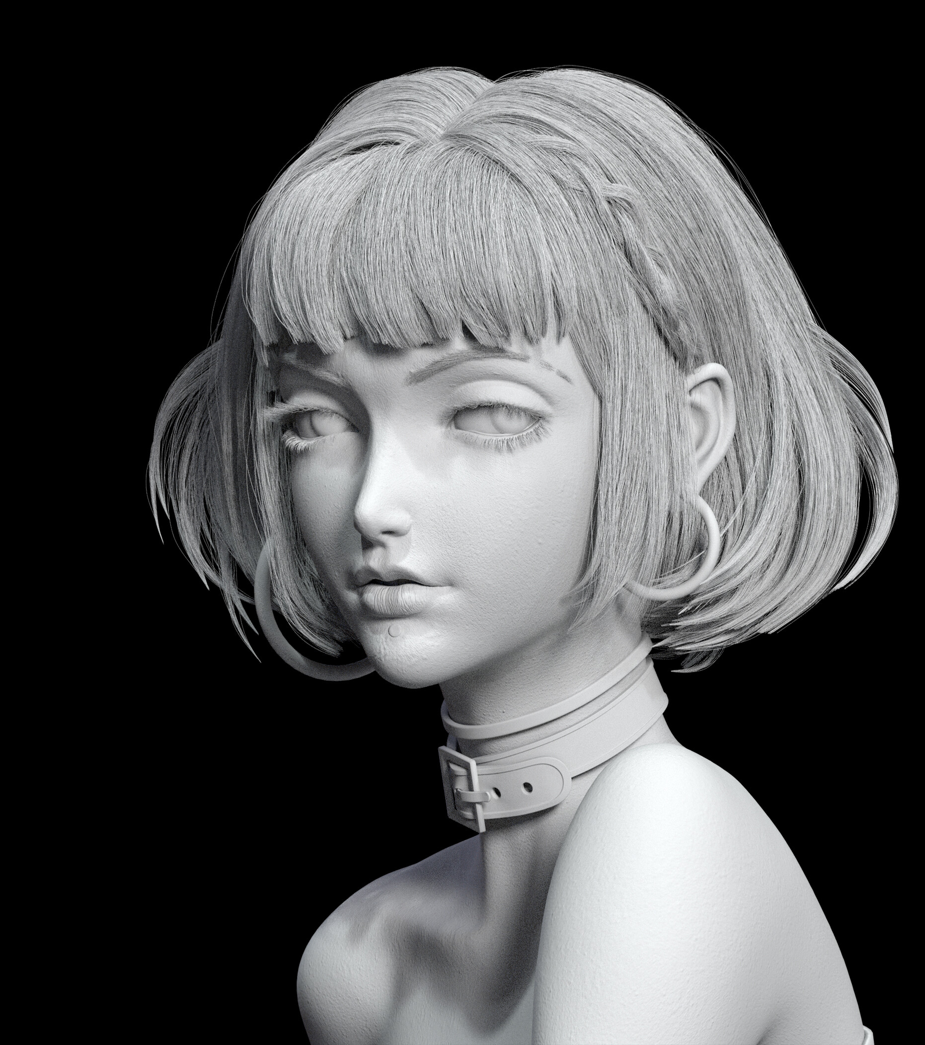 壁纸: daisukerichard, 动漫女孩, 原始人物, 蹲下, 背包, 触手, 看着观众, 短发, 极简主义, 简单的背景3840x2160  - HiguchiMadokaS - 2251822 - 电脑桌面壁纸- WallHere 壁纸库, image size:1862x2103