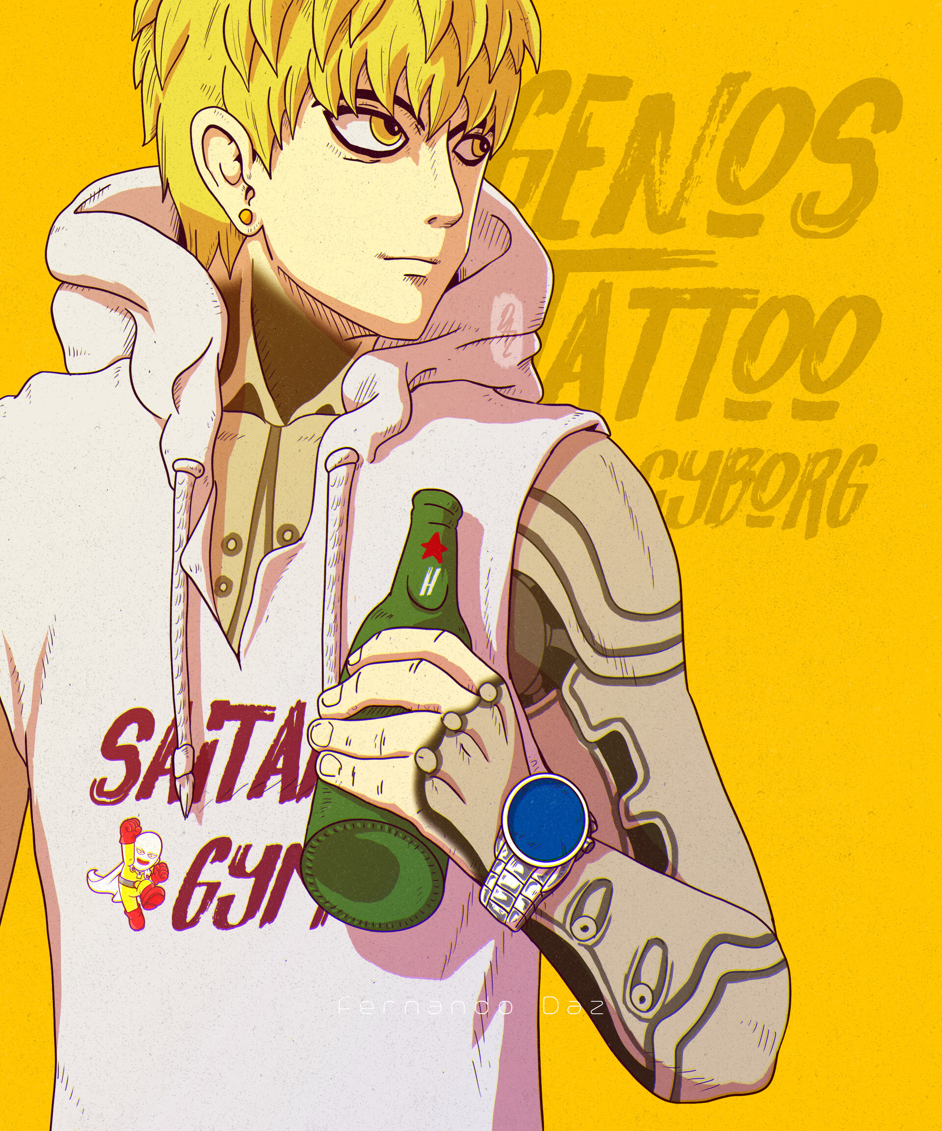 Genos One Punch Man Official Site Anime Onepunch Man Saitama Genos