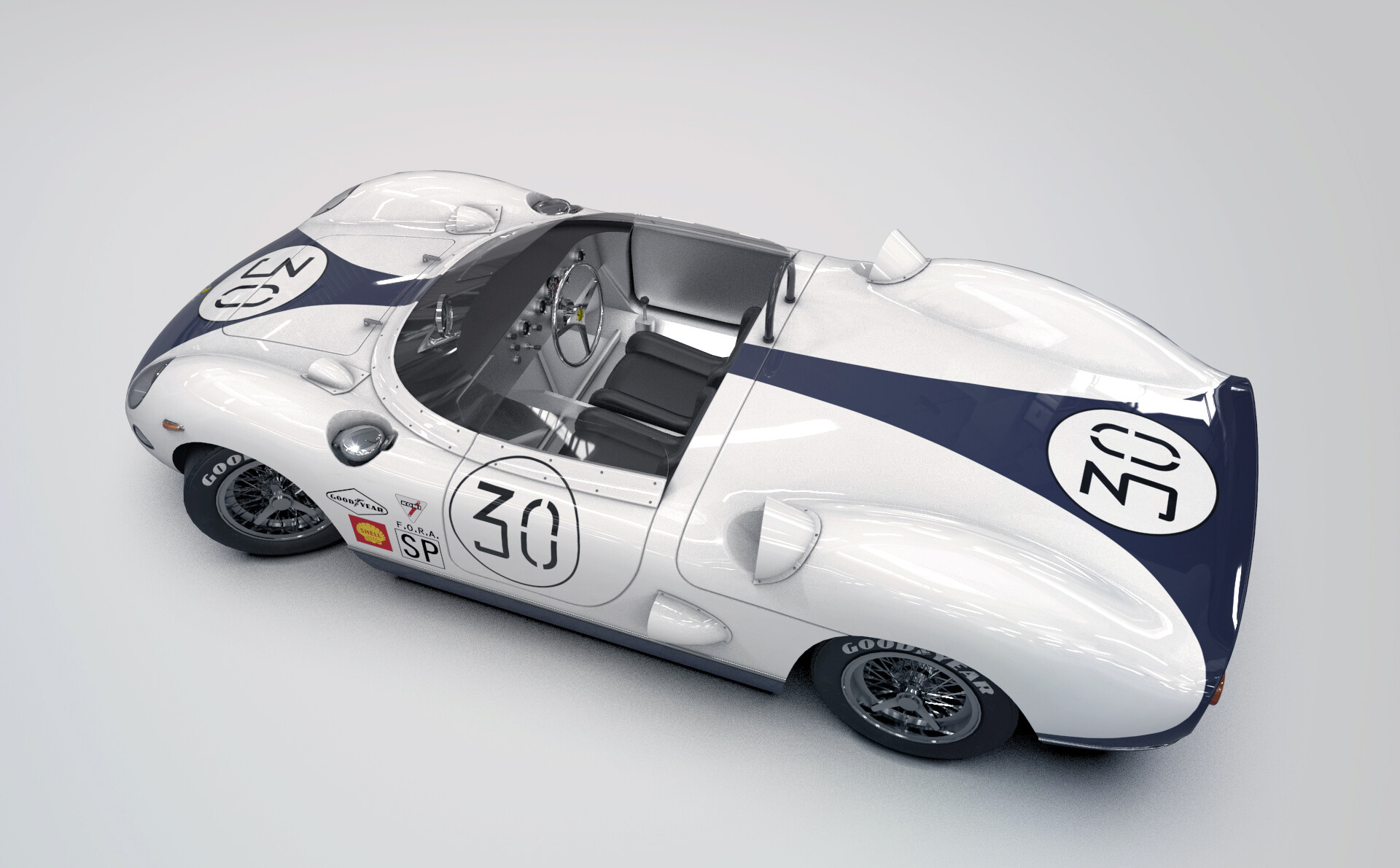 ArtStation - Ferrari 330 P 12h Sebring 1965