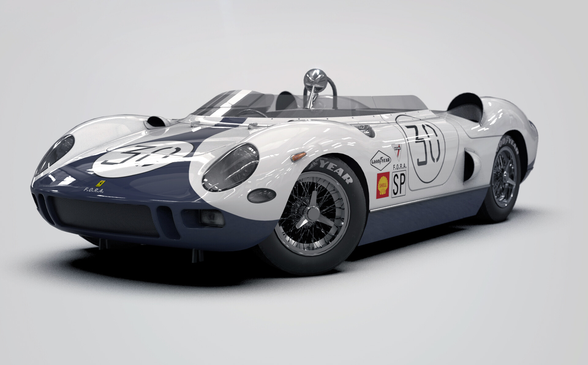 ArtStation - Ferrari 330 P 12h Sebring 1965