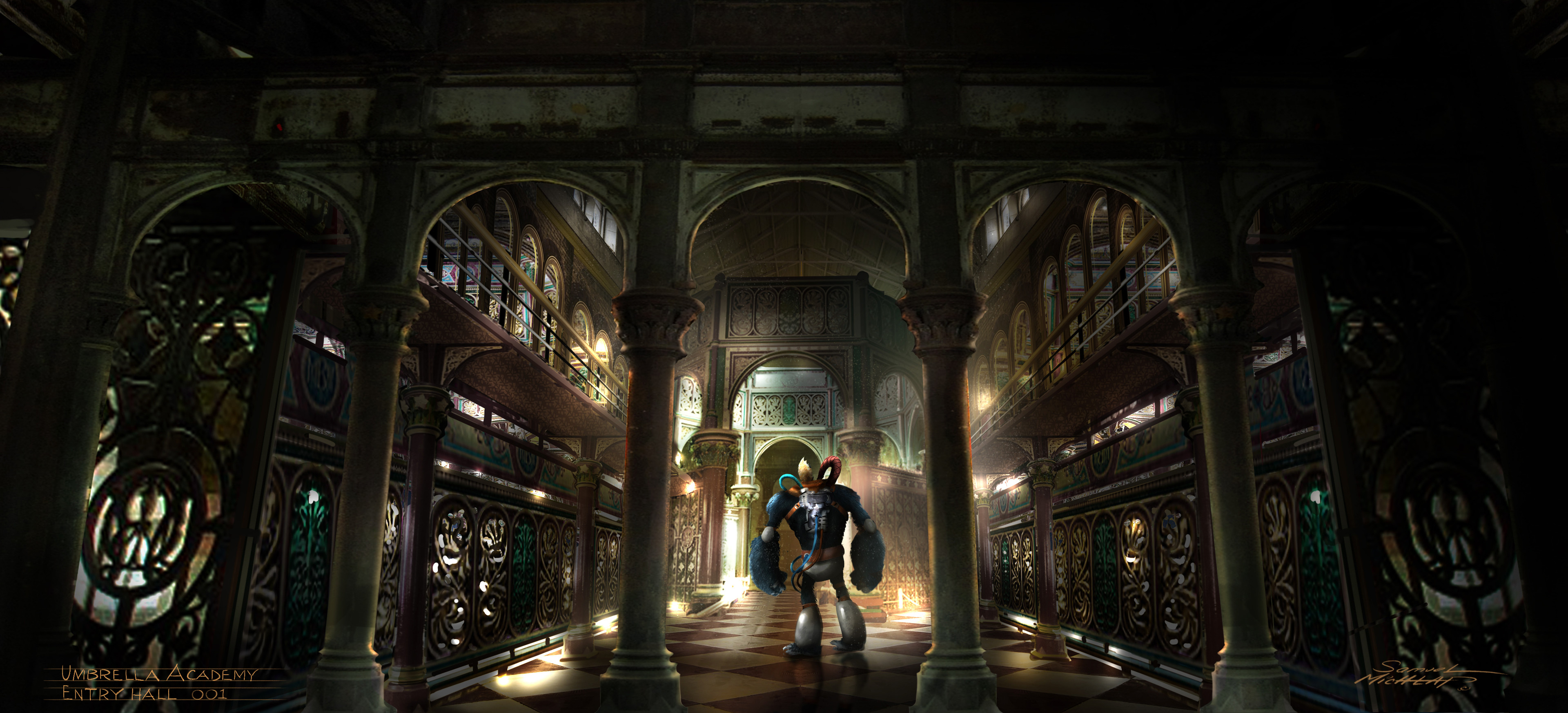 Photo comp for the interior of the HQ.