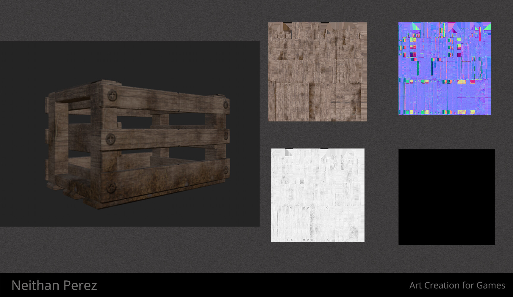 ArtStation Damaged Wooden Crate