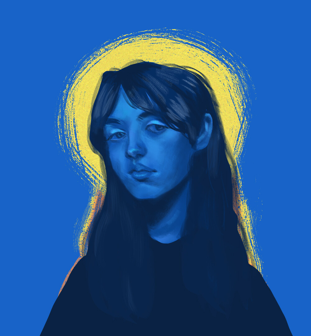 Artstation The Girl In Blue
