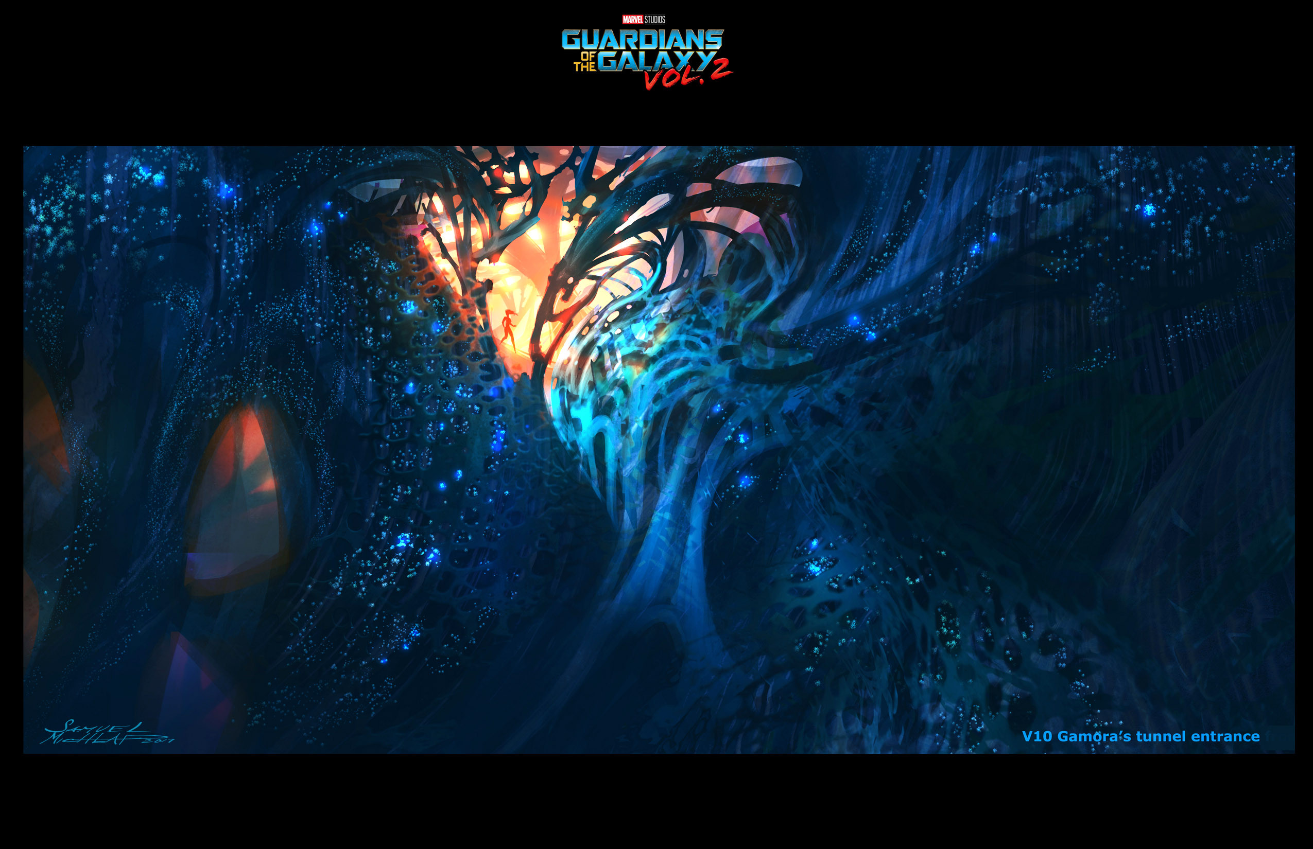 Early sketch- before I started photobashing everything!