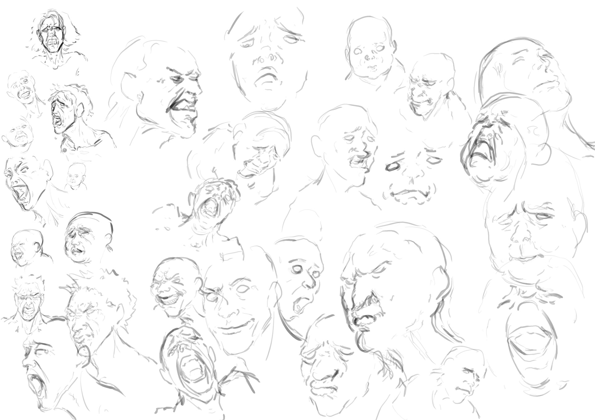 ArtStation Facial expression exercise