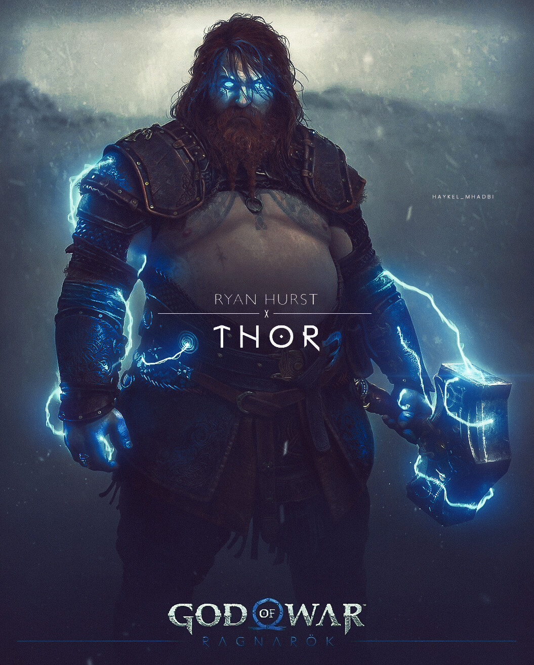 Thor Concept Art - God of War Ragnarök Art Gallery