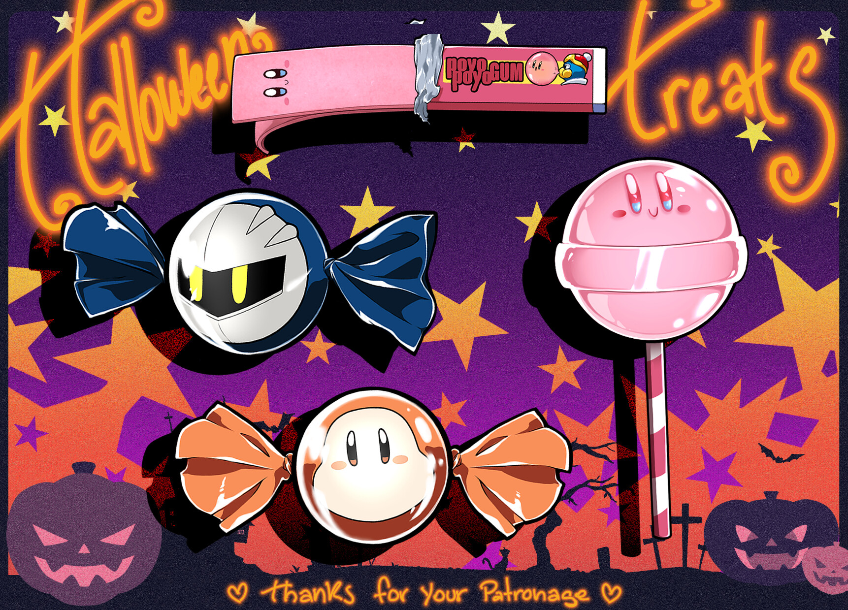 ArtStation - Kirby Halloween set