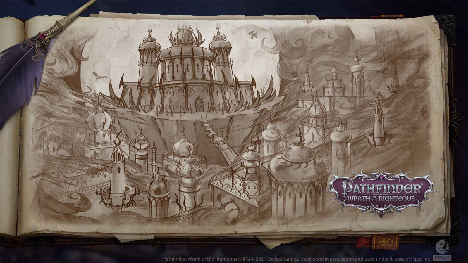 Pathfinder wrath of the righteous верхний город карта
