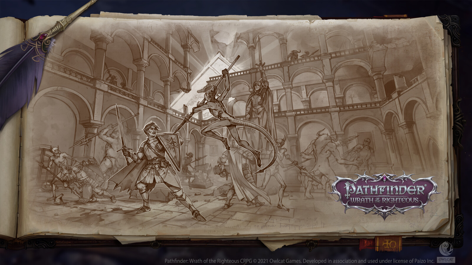 Pathfinder wrath of the righteous верхний город карта