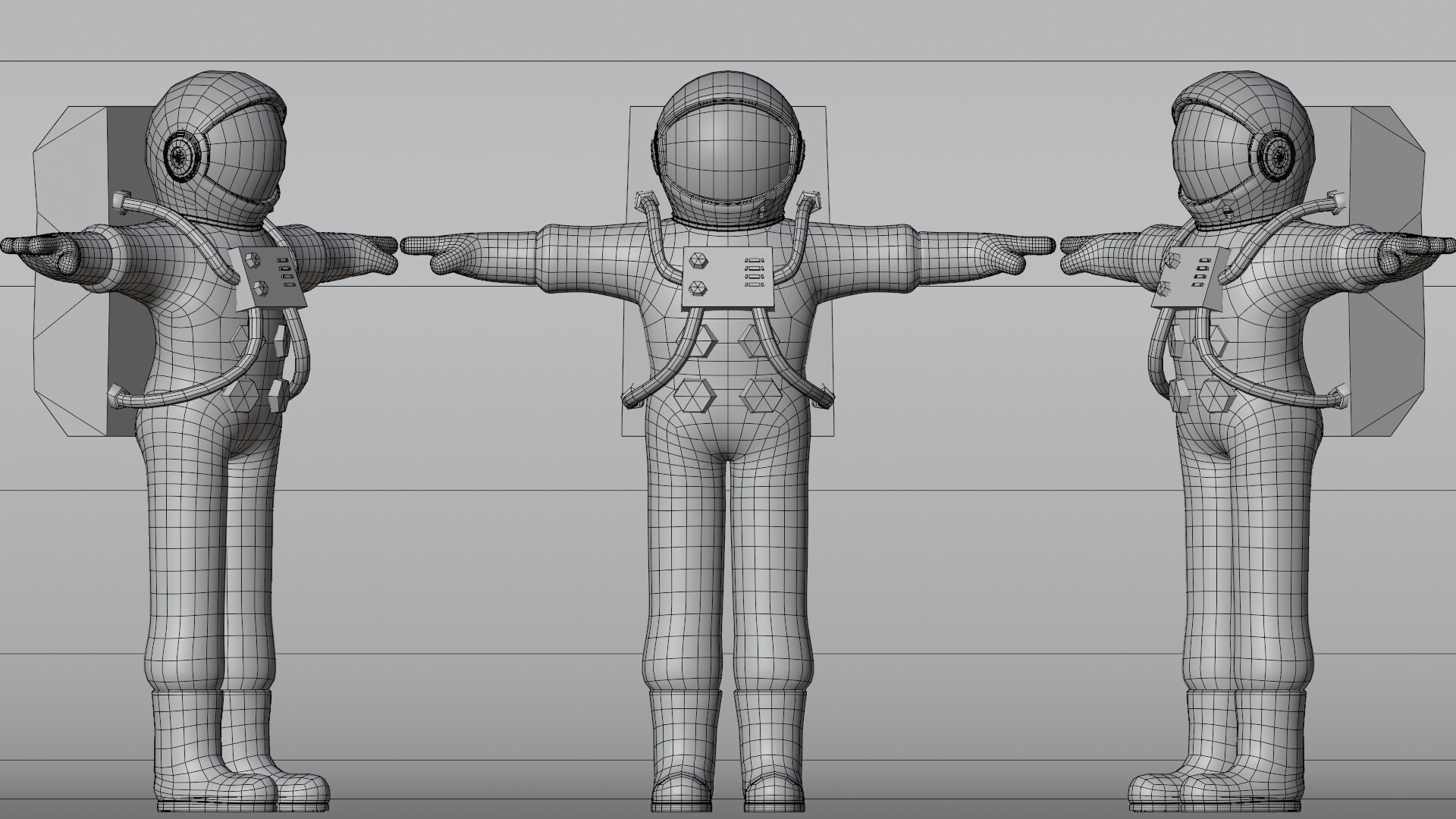 ArtStation - Minimal Astronaut 3D Cartoon Character