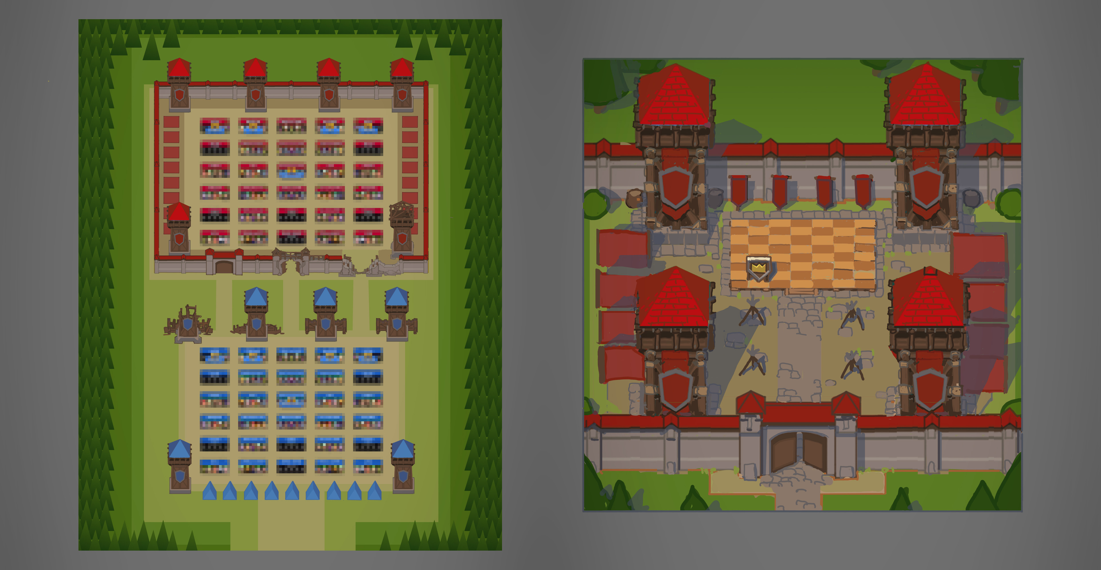 Concept of location for game mode Wars of the clans.