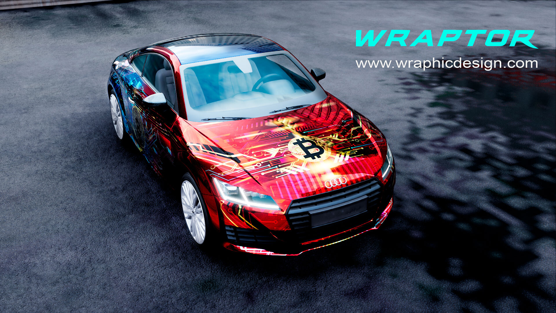 ArtStation - Bitcoin wrap design