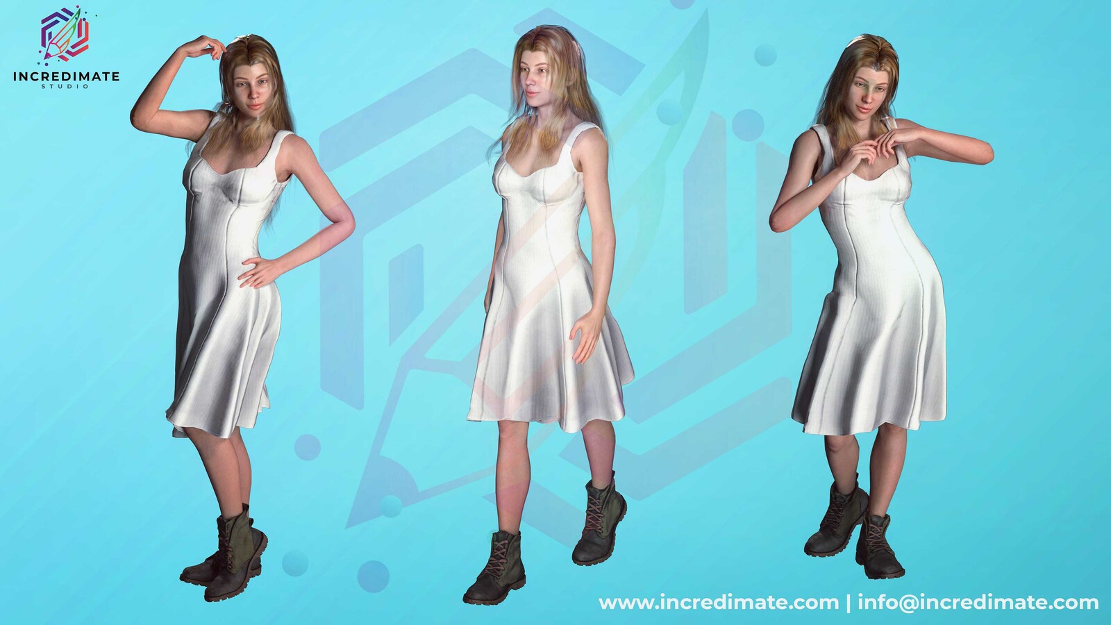 3D Girl Modeling - Incredimate Studio 