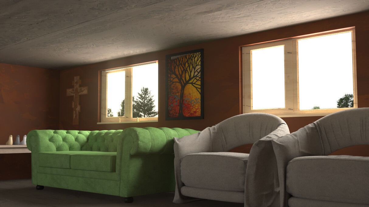 ArtStation An old room