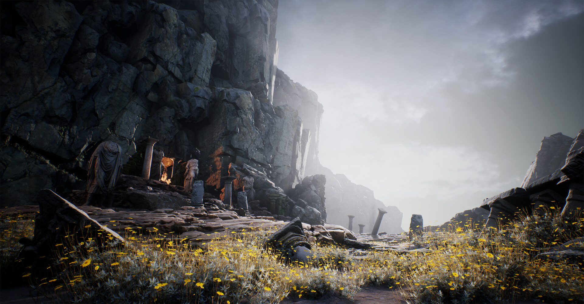 ArtStation Flower&Cliff