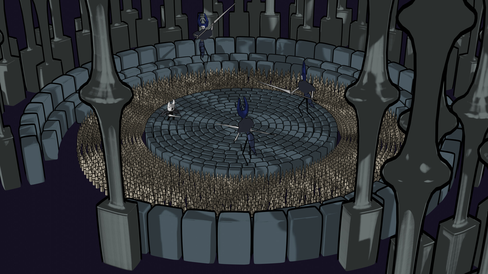 ArtStation - Hollow Knight Mantis Arena