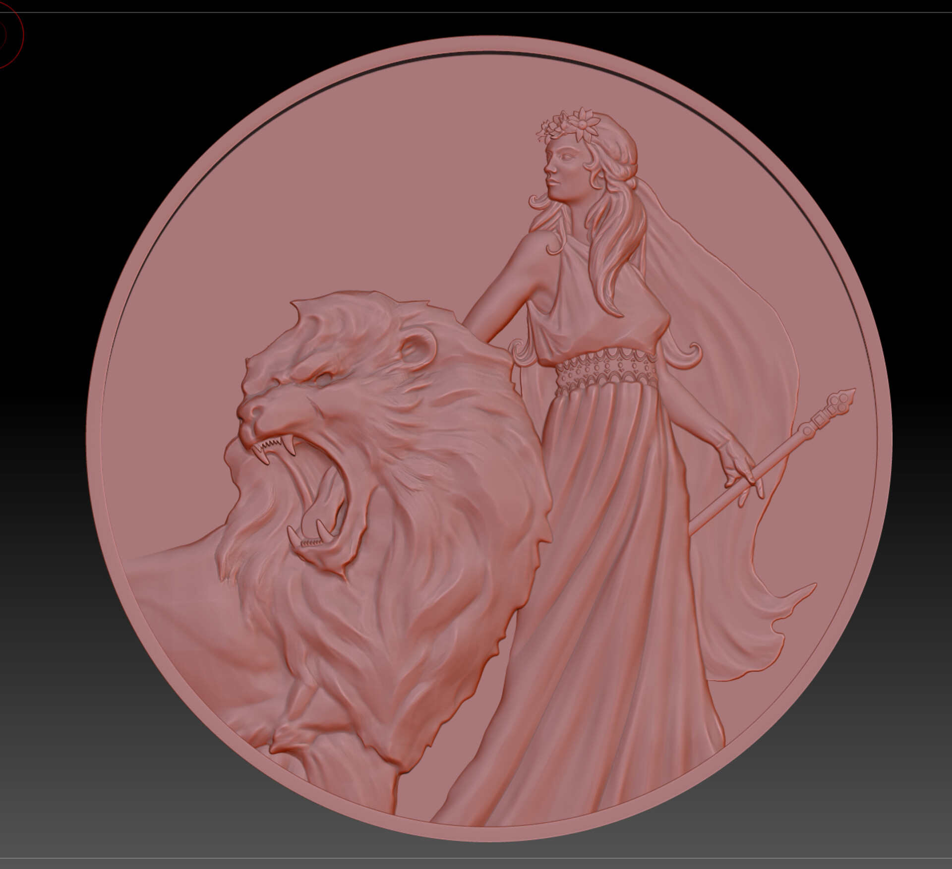 ArtStation - Una and the Lion 2020